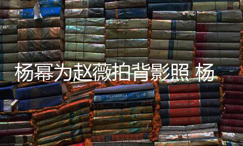 戏叫背影合作的新照 赵薇为赵薇拍杨幂杨幂什么